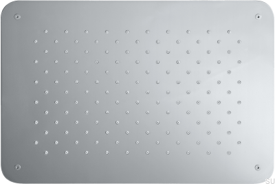 Rektangulärt regnduschhuvud 370 x 250 ZSOF092 Förkromad mässing