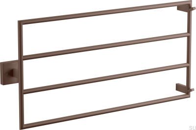 Badrumsradiator TW400-800 Stål Brun Borstad