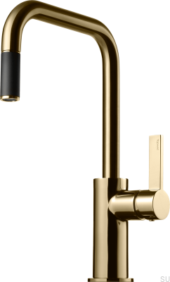 Köksblandare med utdragbar pip ARM577 Honung Guld Mässing