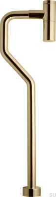 Tvättställshävert med S-pipe XA200 polerad mässing, omålad