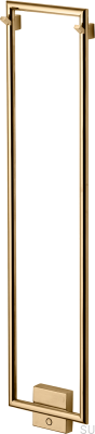 Badrumsradiator TW800-200 Stål Mässing Polerad PVD