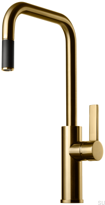 Köksblandare med utdragbar pip ARM985 Honung Guld Mässing