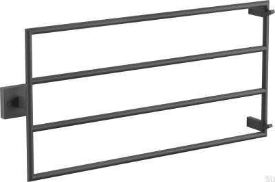 Badrumsradiator TW400-800 Mattsvart Stål