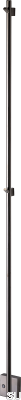 Badrumsradiator TW1500-85 Stål Svart Krom PVD