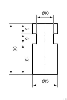 Vägghängare TA241 Mässingsbrun (2 st)