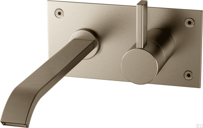 Tvättställsblandare ARM008 Borstad Nickel Mässing