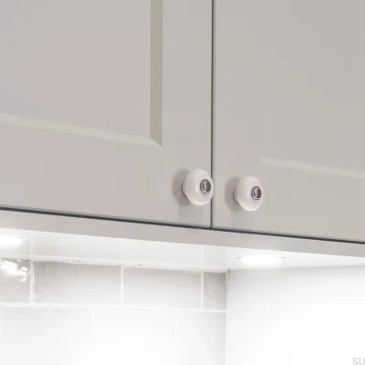 Möbelknopp 409 Polerat kromporslin