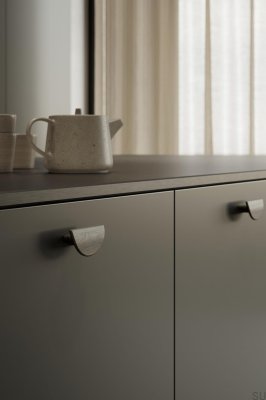 Horizon Small 32 Trä Ek Svart Avlångt Möbelhandtag