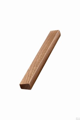 Avlångt möbelhandtag 1410 Trim 128 Italiensk valnöt i trä