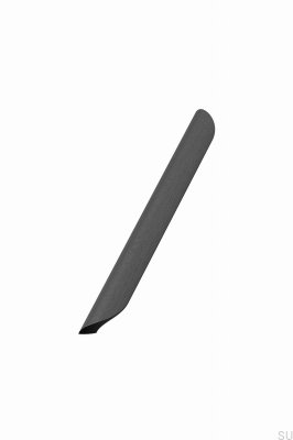 Avlångt möbelhandtag Arkiv 2x256 Trä Svart Ask