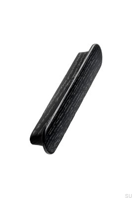 Avlångt möbelhandtag Tuba 128 Wooden Black Ash