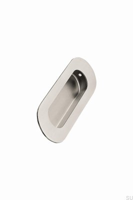 Infällt möbelhandtag Brevlåda 120 Stål Silver Satin