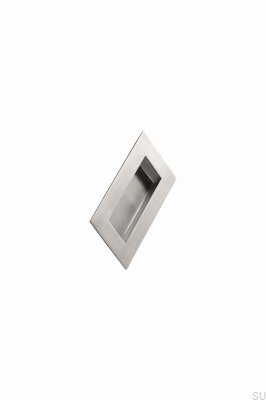 Infällt möbelhandtag Fyrkantigt 102 Silver Satin