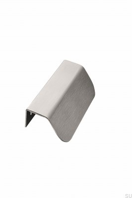 Sockel 120 Stål Silver Satin Kant Möbelhandtag