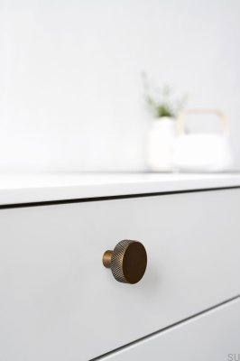 Simon 35 Metall Antik Guld Möbelknopp