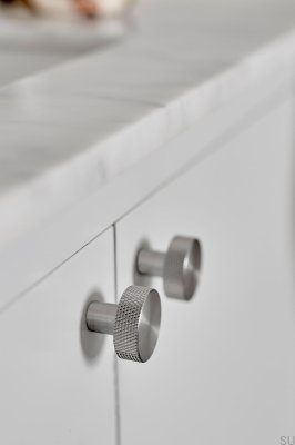Möbelknopp Simon 35 Stål Silver