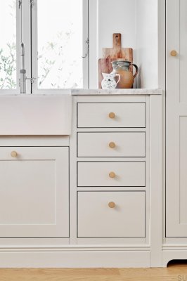 Möbelknopp Dot 30 Mässing Guld Polerad Olackerad