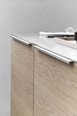 Trim 1196 Infällt möbelhandtag aluminium silver