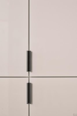 Edge Straight 40 aluminiumgrå möbelhandtag