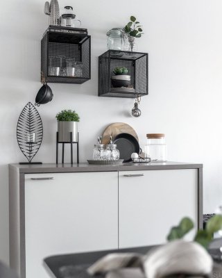 Helix 160 silver avlångt möbelhandtag 