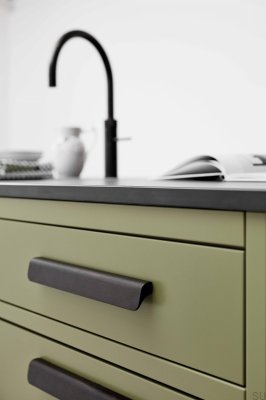 Höst 128 Aluminium Antik Brons avlångt möbelhandtag