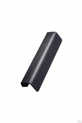 Längsgående möbelhandtag Fringe 160 Aluminium Matt Svart Borstad