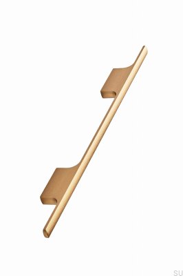 Tau 160 avlångt möbelhandtag, borstad aluminiumguld