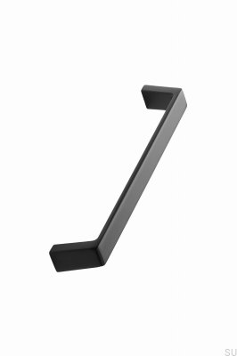 Söm 160 avlångt möbelhandtag, aluminium, mattsvart