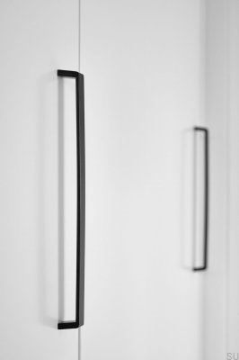 Söm 320 avlångt möbelhandtag, aluminium, mattsvart