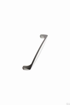 Avlångt möbelhandtag Span 160 Aluminium Silver