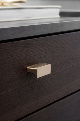 Möbelknopp Elan 32 Borstat guld