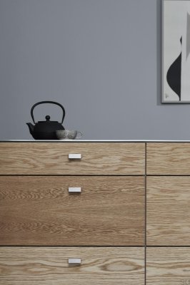Elan 32 Aluminium Silver möbelknopp
