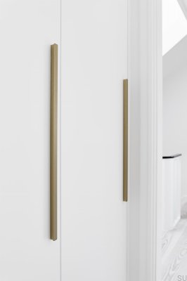 Elan avlångt möbelhandtag 160+544+1088 Aluminium Guld Borstad