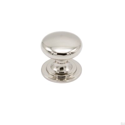Möbelknopp Mynta Silverpolerad nickel