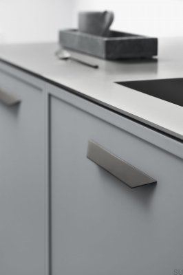Streamline 96 avlångt möbelhandtag, aluminium, mattsvart