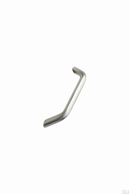 Avlångt möbelhandtag Space 128 Aluminium Silver