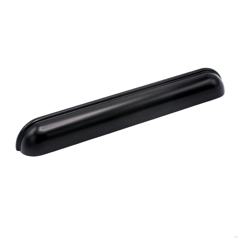 Uchwyt meblowy muszlowy Saluto  160 Czarny metalowy