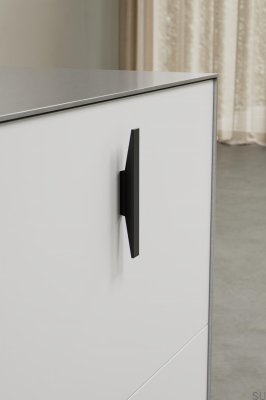 Facet 32-avlångt möbelhandtag, aluminium, mattsvart