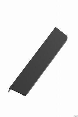 Kant möbelhandtag Comet 160 Aluminium Matt Svart
