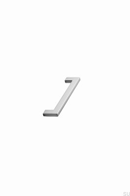 Avlångt möbelhandtag Flat 128 Metall Silver