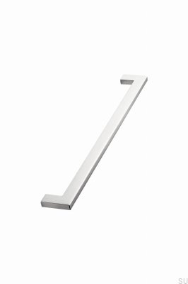 Avlångt möbelhandtag Flat 256 Metall Silver