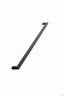 Platt 448 avlångt möbelhandtag, metall, mattsvart