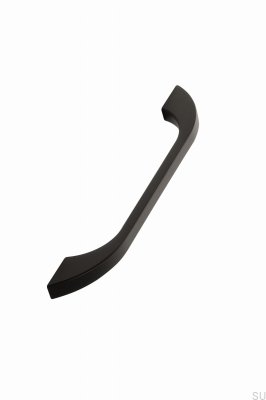 Smal 320 avlångt möbelhandtag, metall, mattsvart