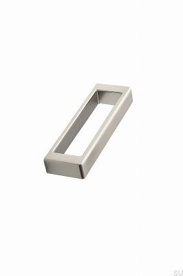 Cubico 96 metall silver långsträckt möbelhandtag