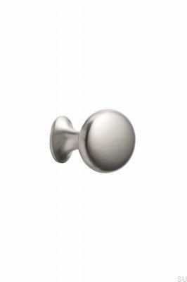 Oval Enkel W/O-Ring 26 Metall Silver Möbelknopp