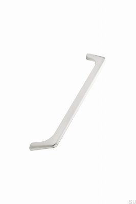 Vista 192 Metall avlångt möbelhandtag Silver Borstad