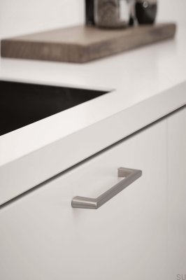 Diner 160 metall silver långsträckt möbelhandtag