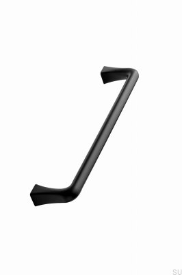 Konkavt 160 avlångt möbelhandtag, metall, mattsvart