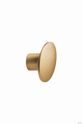 Möbelknopp Kupol W/O-Ring 49,8 Metall Borstad Guld