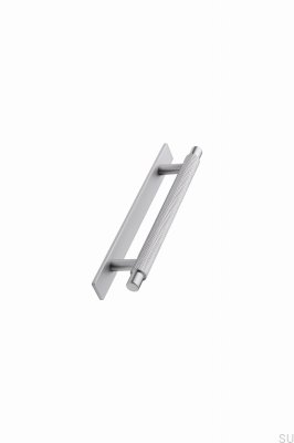 Manor Back 128 metall silver långsträckt möbelhandtag